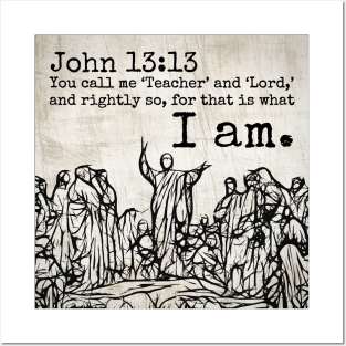 John 13:13 Posters and Art